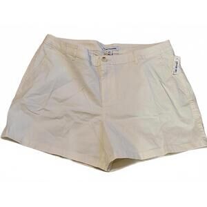 Amazon Essentials Women's High-Rise Slim Fit Sexy Shorts Pants Cream Size 20 US